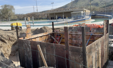 Construction at Ross Park Swimming Pool
