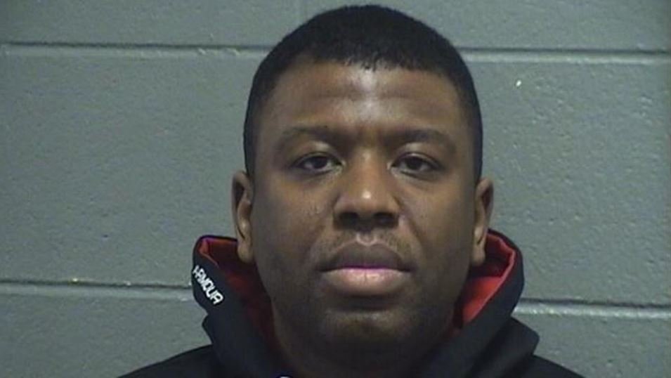 <i>Chicago Police via CNN Newsource</i><br/>Chicago Police Officer Stephan Shaw is charged with groping a woman in police custody for shoplifting in May 2023.