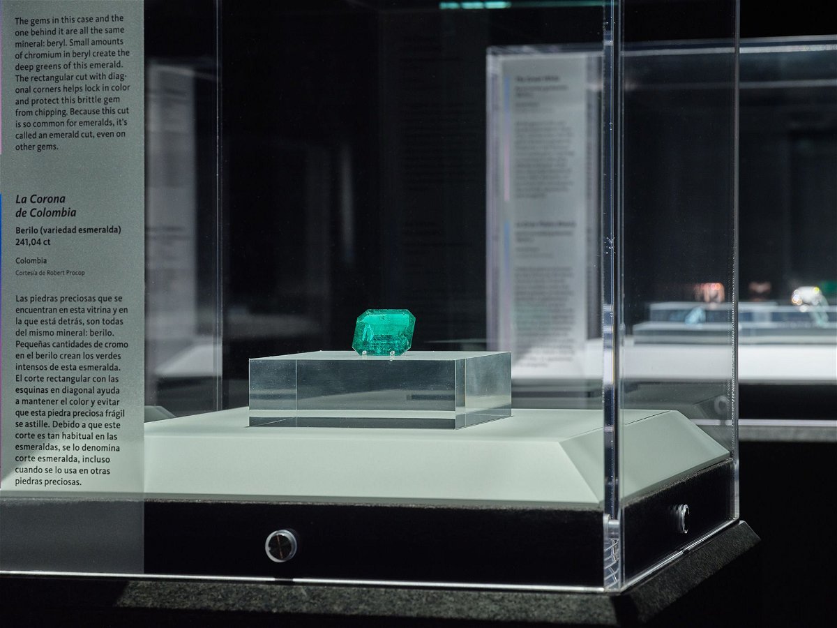 An emerald weighing in at just over 241 carats, the 