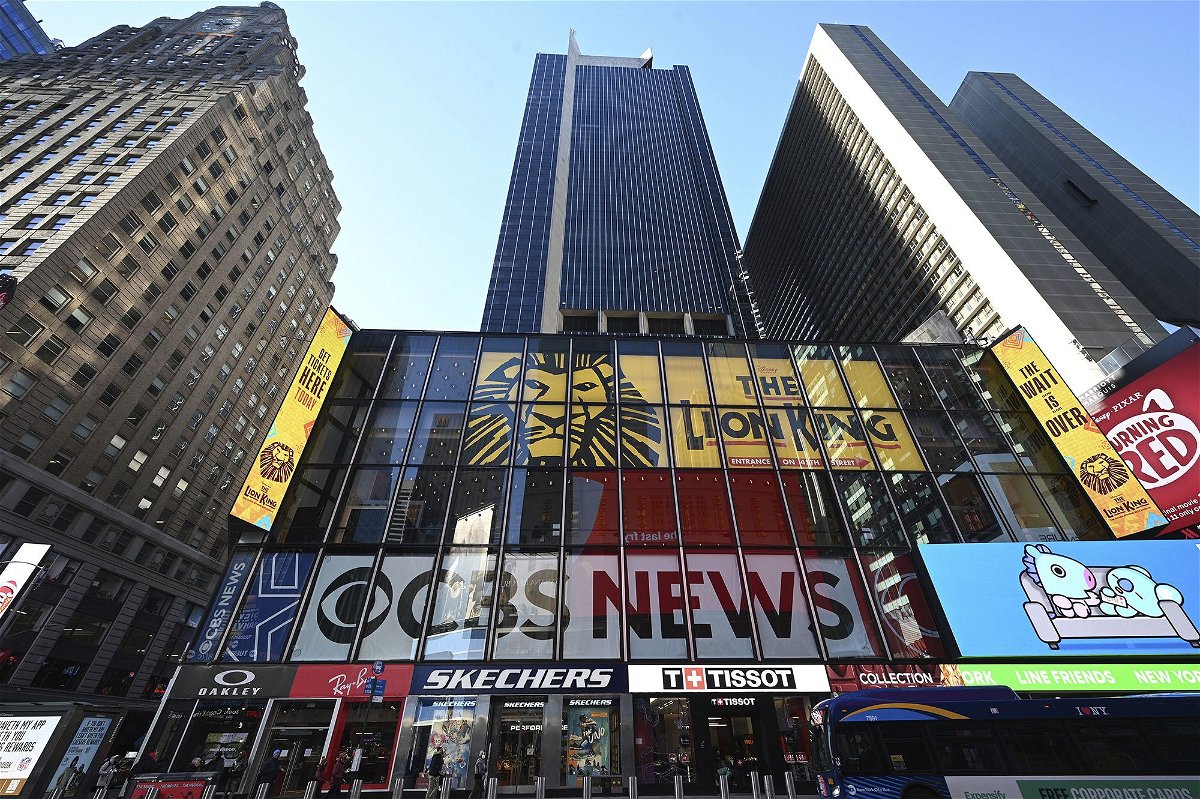 CBS Times Square Headquarters signage. Its news division announced that it will invest more deeply into its digital offering, entirely rebranding the streamer as CBS News 24/7.
