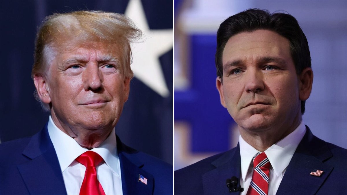 <i>Getty Images via CNN Newsource</i><br/>Florida Gov. Ron DeSantis told donors and supporters at an appreciation retreat over the weekend that he would help fundraise for former presidential rival Donald Trump