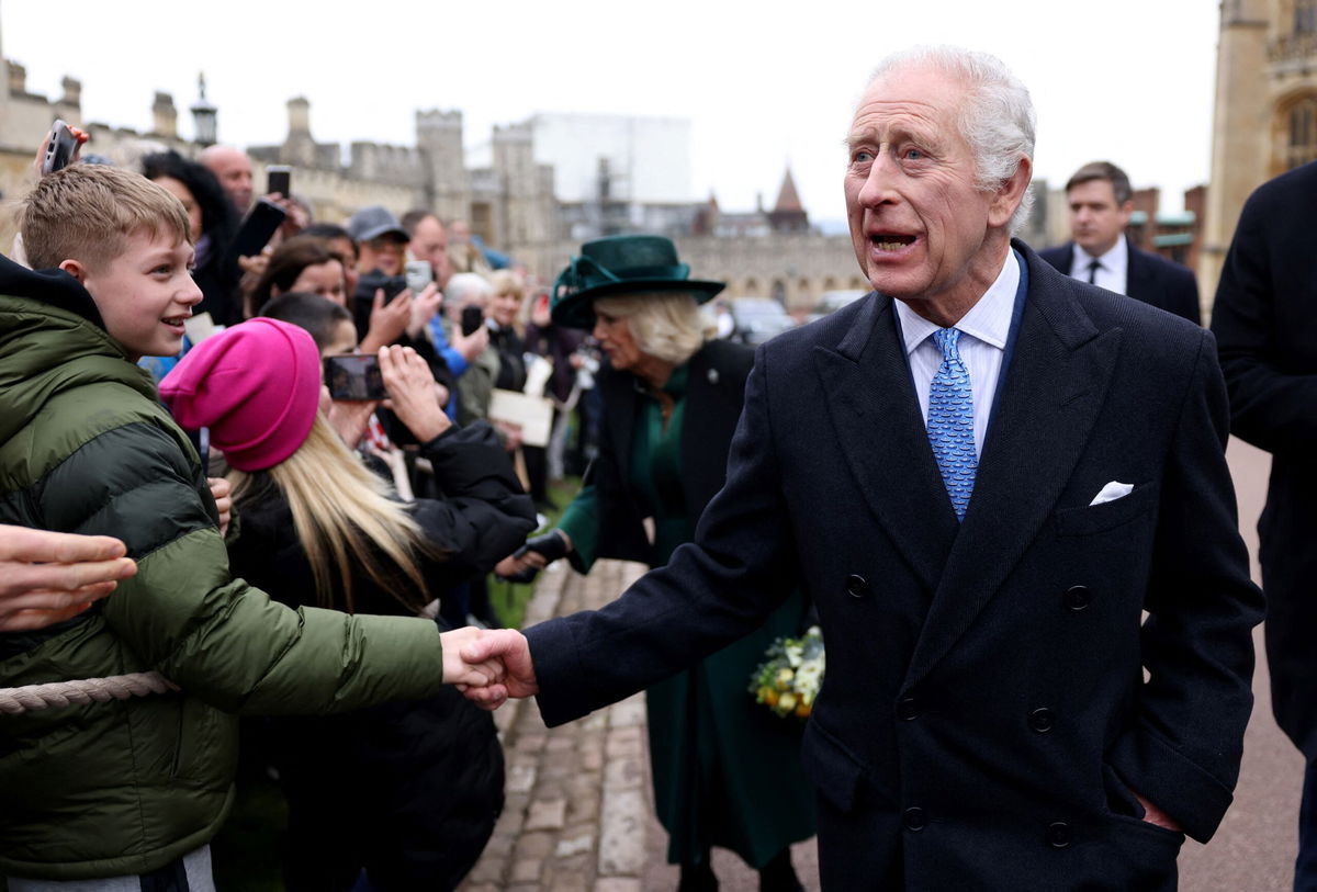 The King appeared at ease during the outing on Easter Sunday, his most significant public appearance since being diagnosed with cancer.