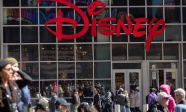 The Disney store in the Times Square neighborhood of New York