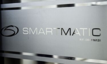Picture of the logo of Smartmatic. The voting machine company's defamation case against right-wing cable channel Newsmax over the 2020 election has now been scheduled to go to trial in September.