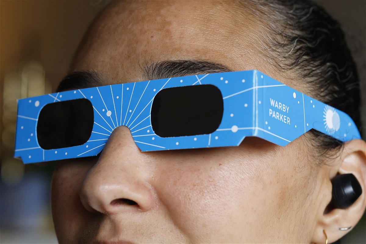 Warby Parker is providing solar eclipse viewing glasses at all of its locations.