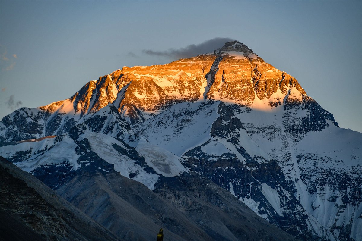 <i>Gongga Laisong/China News Service/VCG/Getty Images via CNN Newsource</i><br/>Everest is known as Qomolangma (
