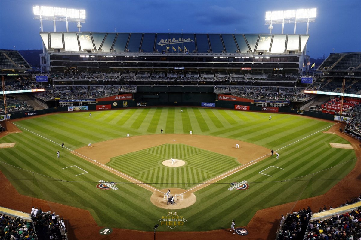 <i>Lachlan Cunningham/MLB Photos/Getty Images via CNN Newsource</i><br/>The Coliseum has hosted A's games for 56 years.