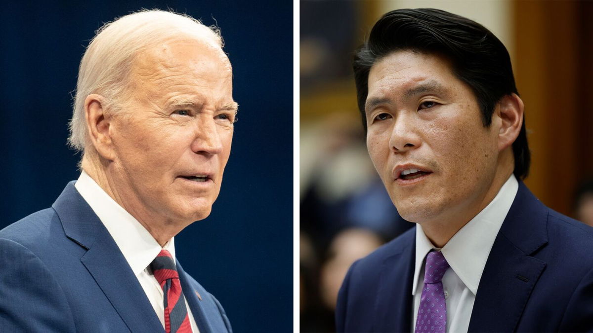 <i>Getty Images via CNN Newsource</i><br/>President Joe Biden and former Special Counsel Robert Hur.