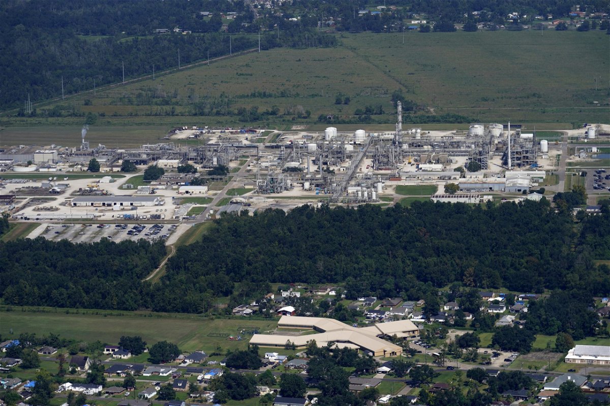 An elementary school and residential neighborhoods sit near the Denka Performance Elastomer Plant in Louisiana. New EPA rules are designed to protect neighborhoods near facilities that release airborne toxins.