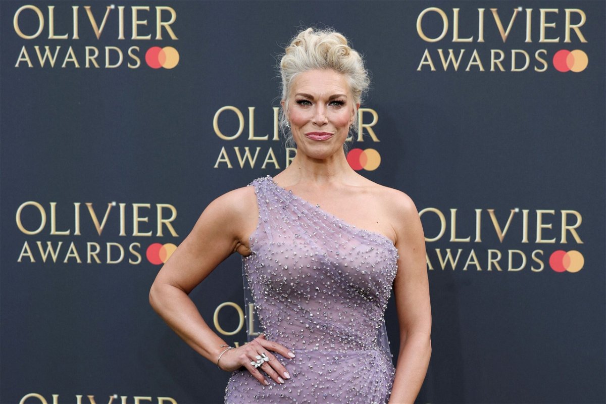 <i>Isabel Infantes/Reuters via CNN Newsource</i><br/>Hannah Waddingham hosted this year's Olivier Awards.