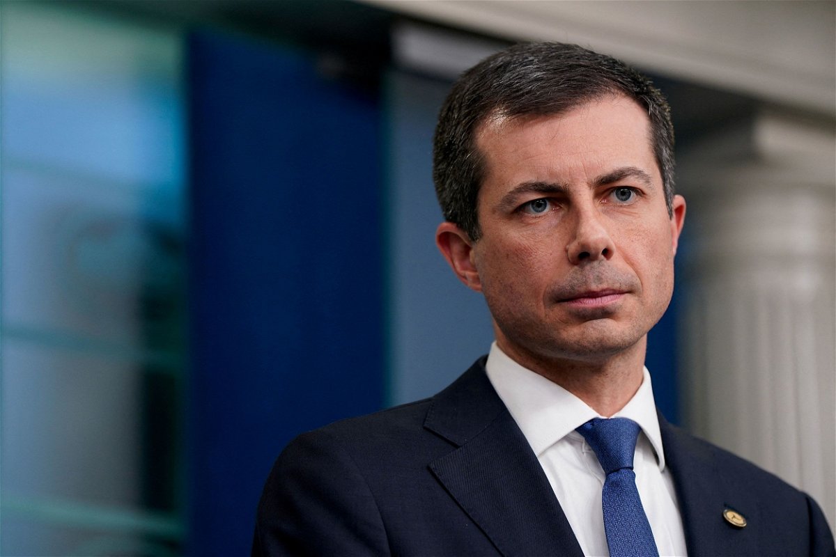 <i>Elizabeth Frantz/Reuters via CNN Newsource</i><br/>Transportation Secretary Pete Buttigieg on April 26 joined Black mayors from across the nation to preview the work his department is doing to bring transportation projects to their communities to correct historic wrongs.