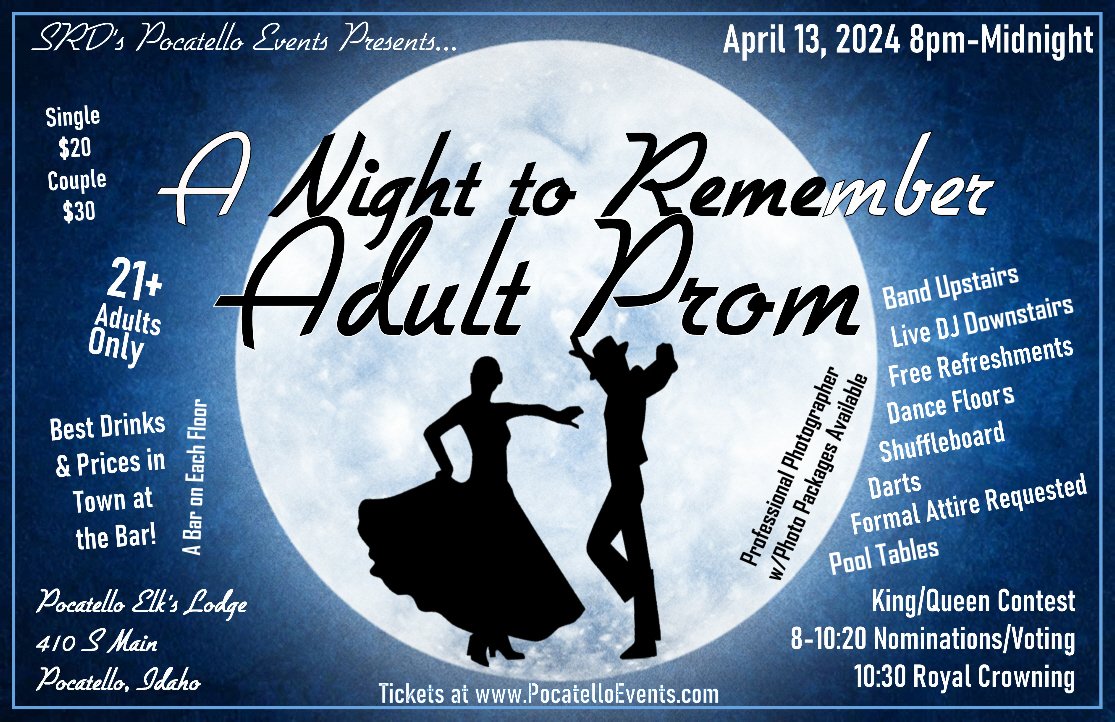 Adult Prom flyer