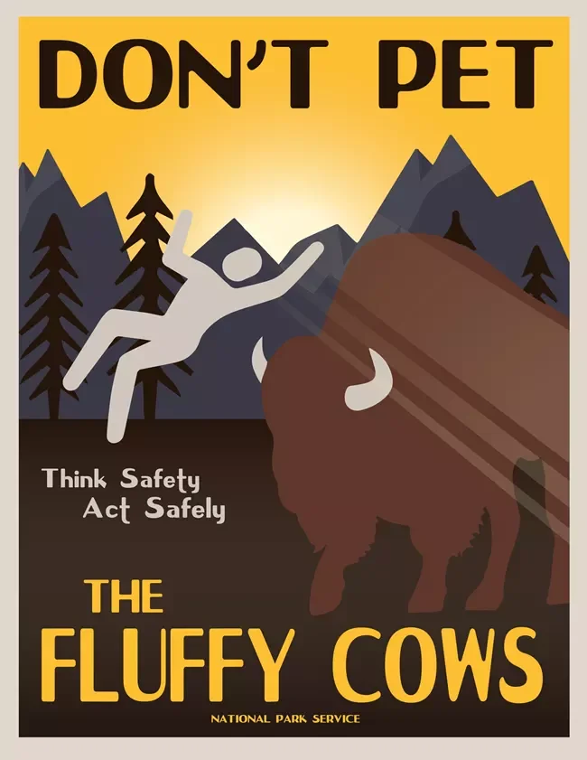 National-Park-Service-Message-Don-t-Pet-Fluffy-Cows