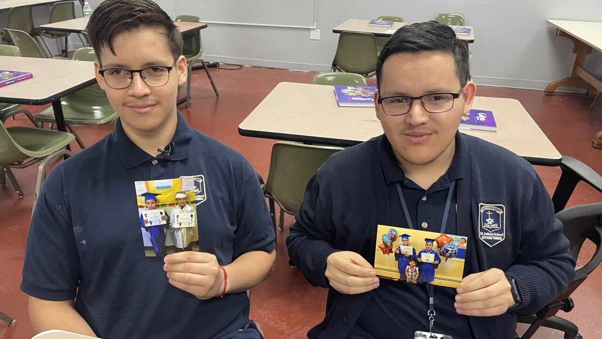 <i>WTMJ via CNN Newsource</i><br/>Joshua (left) and Joseph (right) Garcia have reached a major milestone: they are graduating from St. Anthony School as the salutatorian and valedictorian of their class