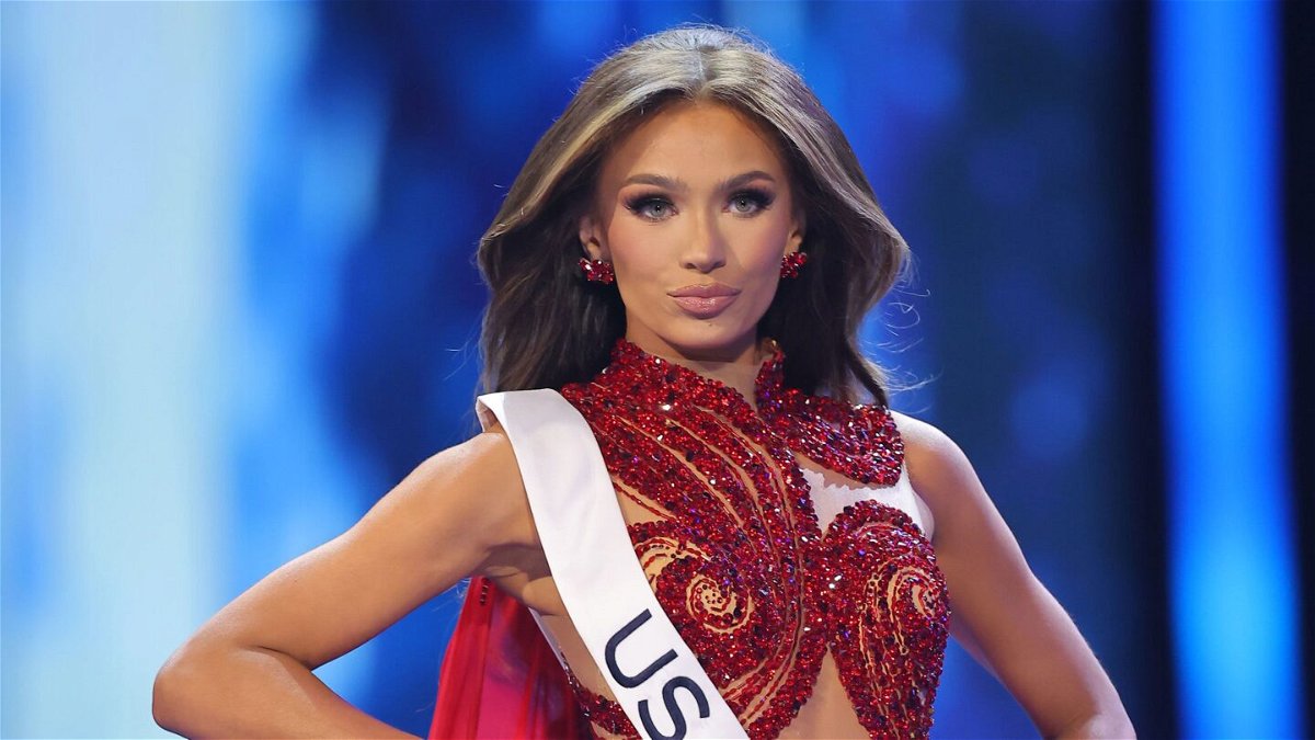 Miss USA Noelia Voigt at the The 72nd Miss Universe Competition in November 2023 in El Salvador.