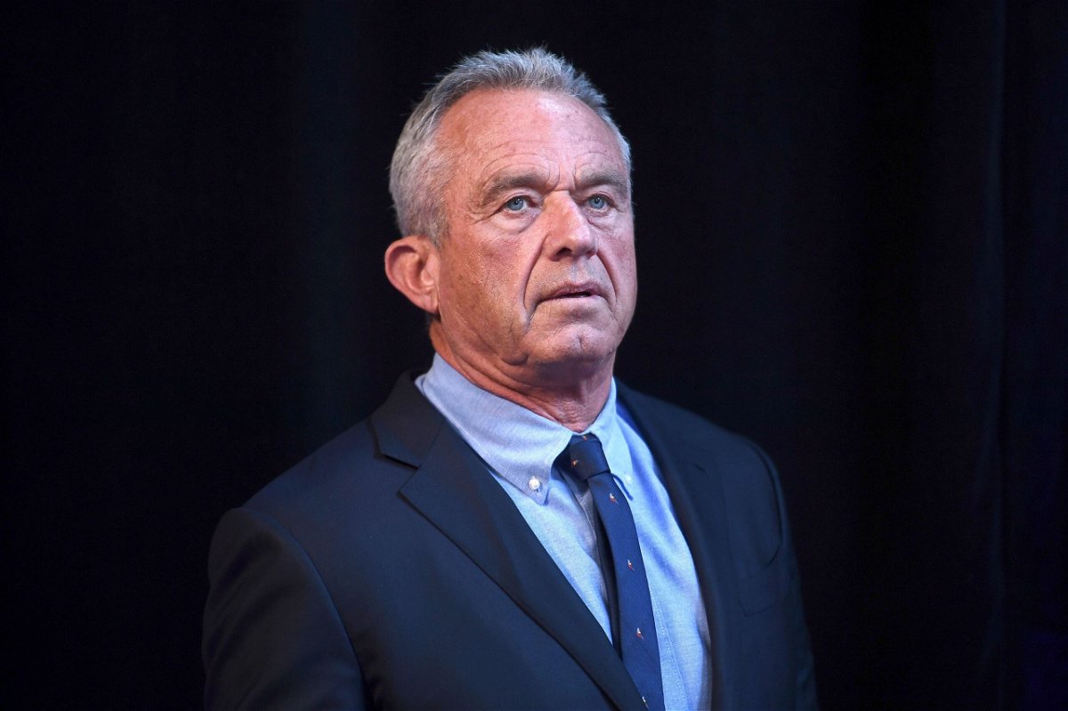 <i>Anthony Behar/Sipa USA/AP via CNN Newsource</i><br/>Independent Presidential candidate Robert F. Kennedy Jr. said a worm got into his brain and ate a portion of it. RFK Jr. is shown here at a campaign event in Brooklyn on May 1