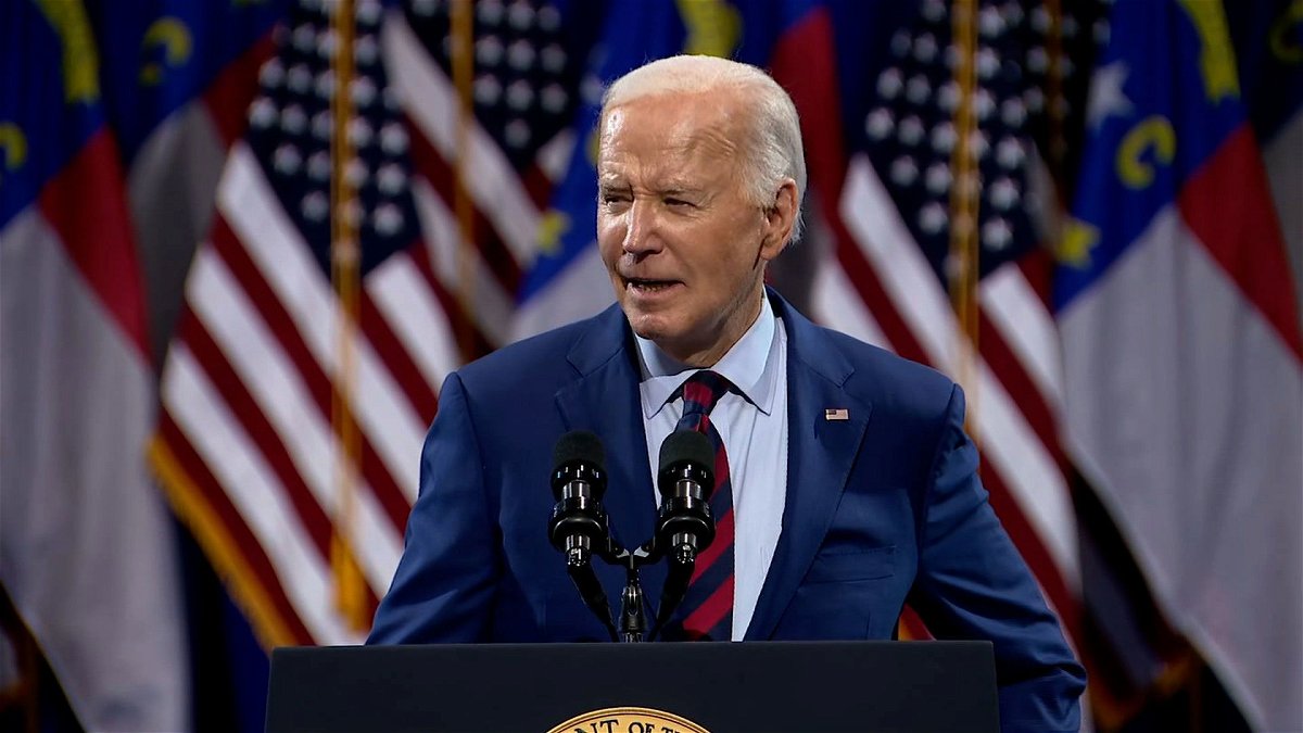President Joe Biden delivers remarks in Wilmington