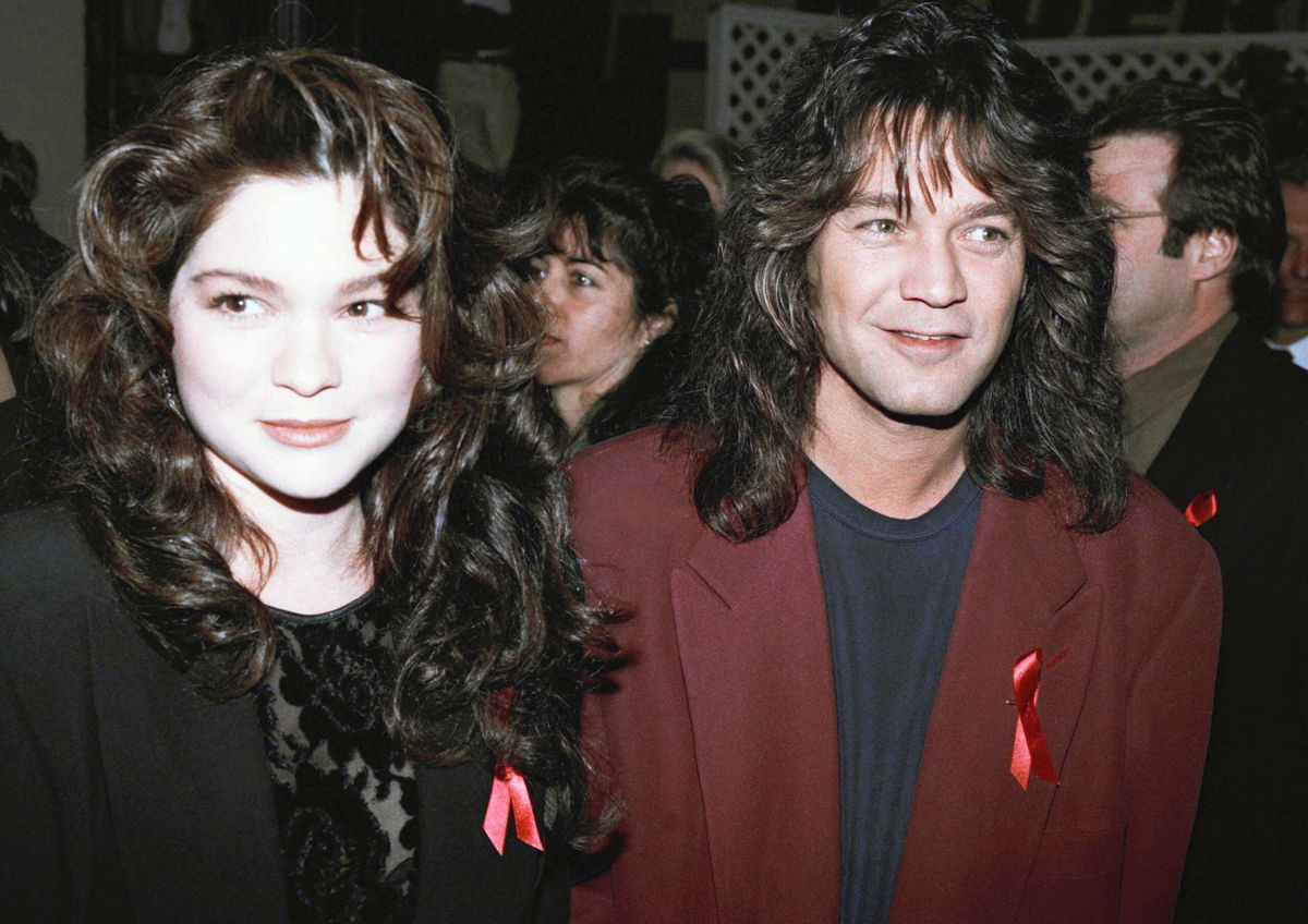 Rocker Eddie Van Halen is shown with wife Valerie Bertinelli in Los Angeles, January 13, 1993.