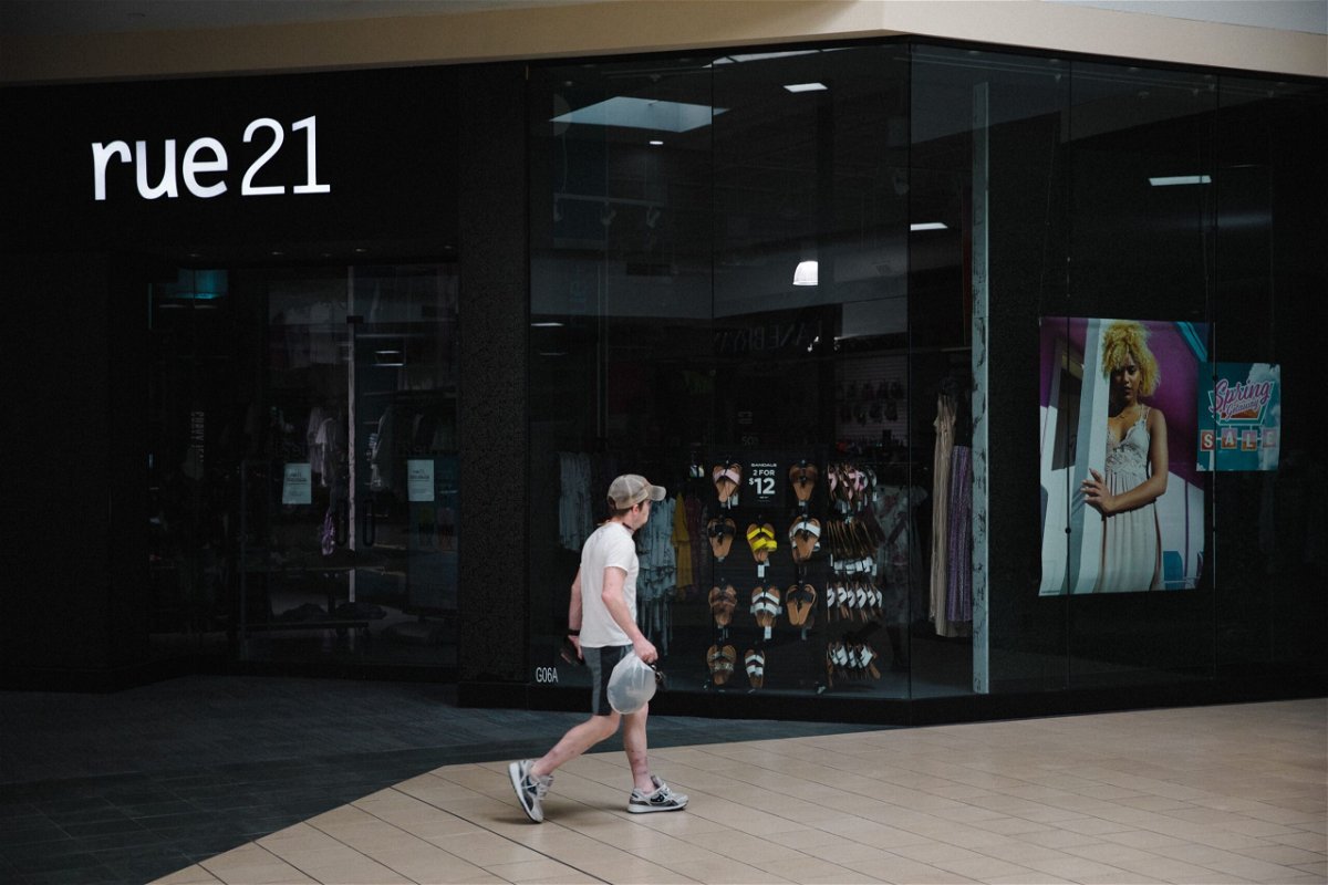 A Rue21 location in South Carolina in a 2020 photo. The mall staple for teen apparel is going out of business and closing all 540 of its stores within the coming weeks.