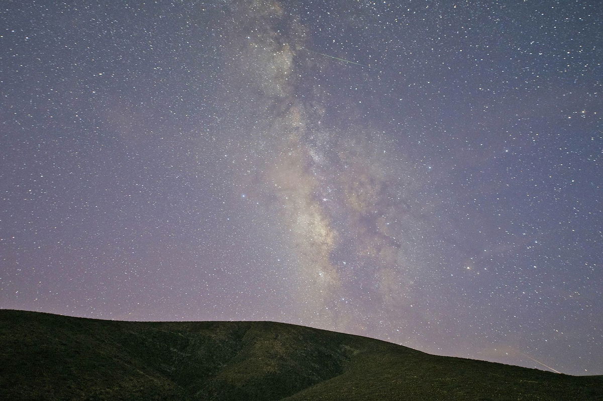 The Eta Aquariid meteor shower created a stunning display over the Canary Islands on May 6, 2013.