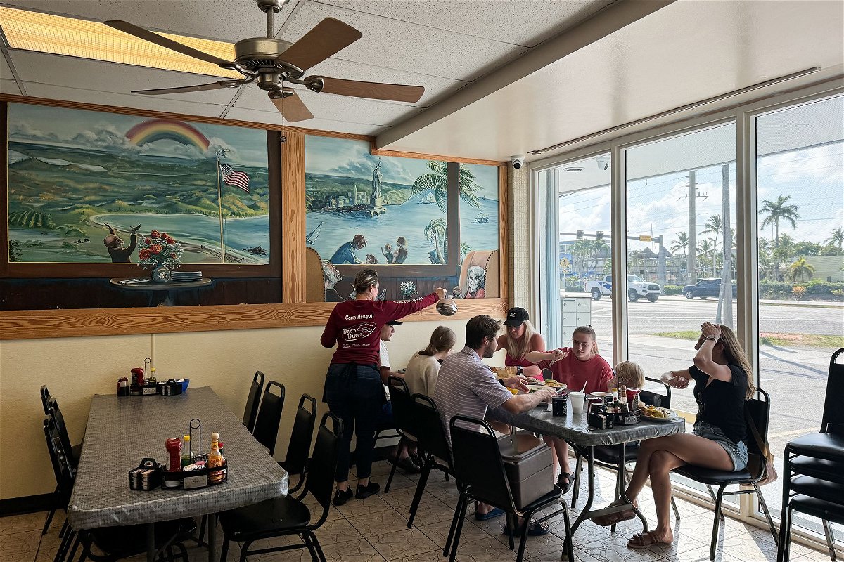 <i>Jakub Porzycki/NurPhoto/Getty Images via CNN Newsource</i><br/>An inside view of a diner in Key Largo