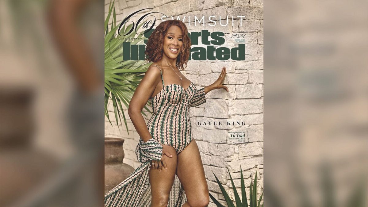 <i>Yu Tsai/Sports Illustrated via CNN Newsource</i><br/>Gayle King on the cover of Sports Illustrated Swimsuit edition