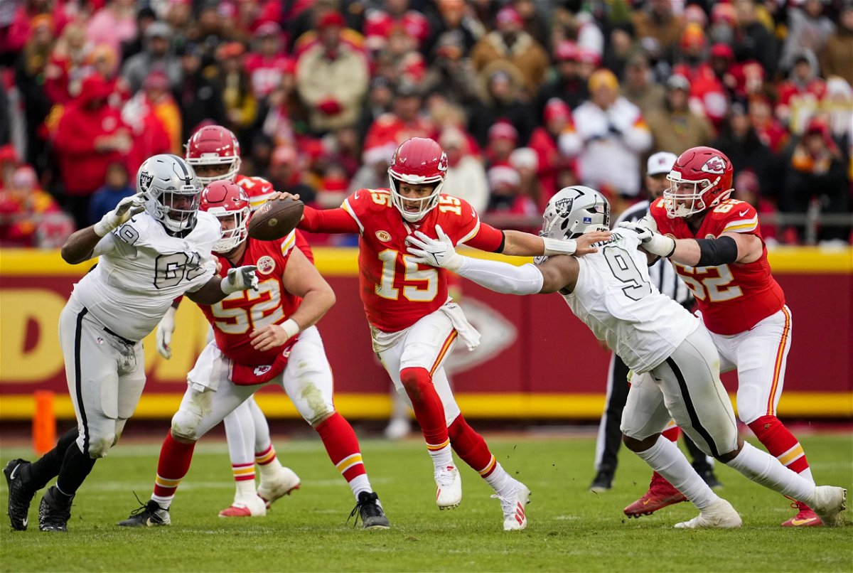 The Kansas City Chiefs faced off against the Las Vegas Raiders on Christmas Day 2023. Netflix announced on May 15 a three-year deal to broadcast the league’s Christmas Day games.