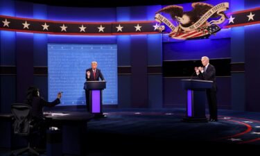 President Joe Biden and Donald Trump participate in the final presidential debate in October 2020 in Nashville