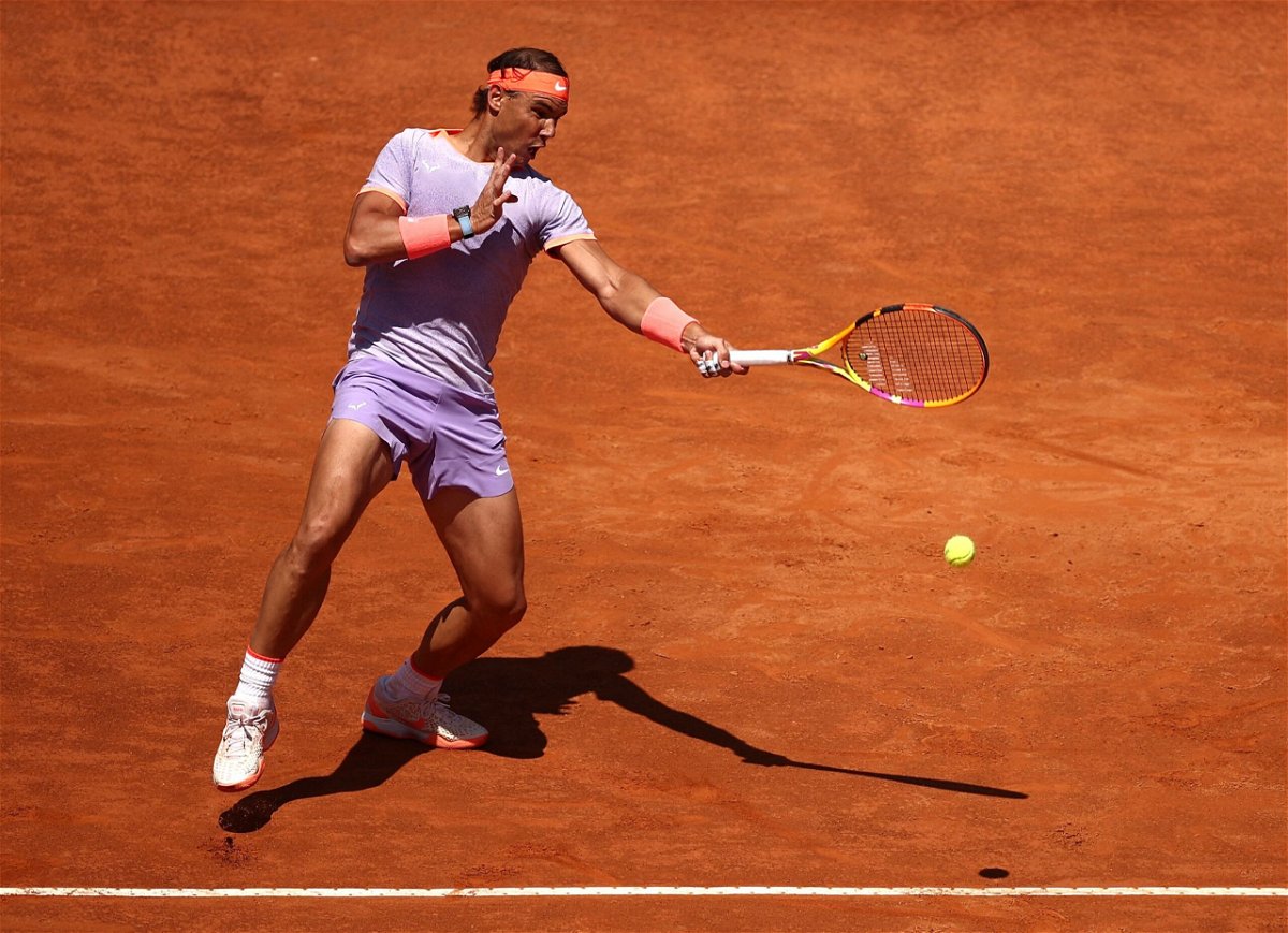 <i>Guglielmo Mangiapane/Reuters via CNN Newsource</i><br/>Nadal has won the Italian Open 10 times during his career.