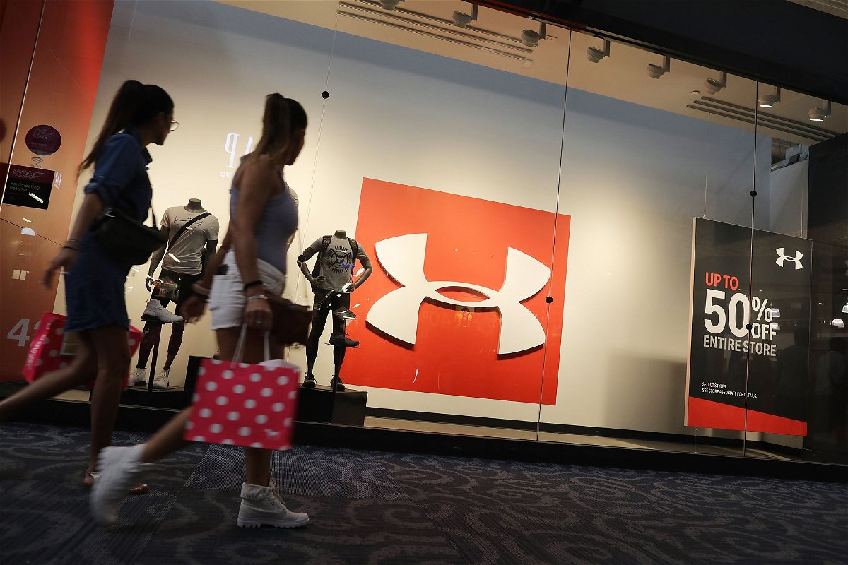 An Under Armour store front is seen in November 2019 in Sunrise, Florida.
