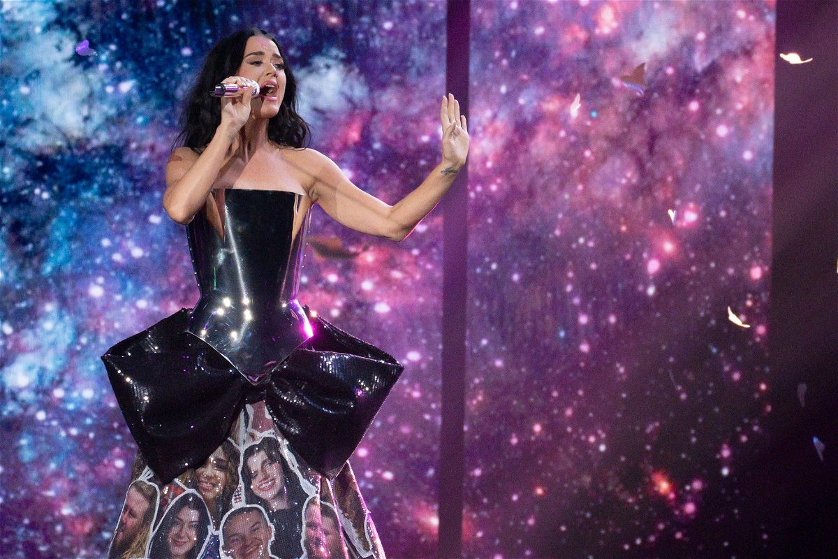 Katy Perry, seen here on May 20, said her goodbyes on “American Idol” after seven seasons.