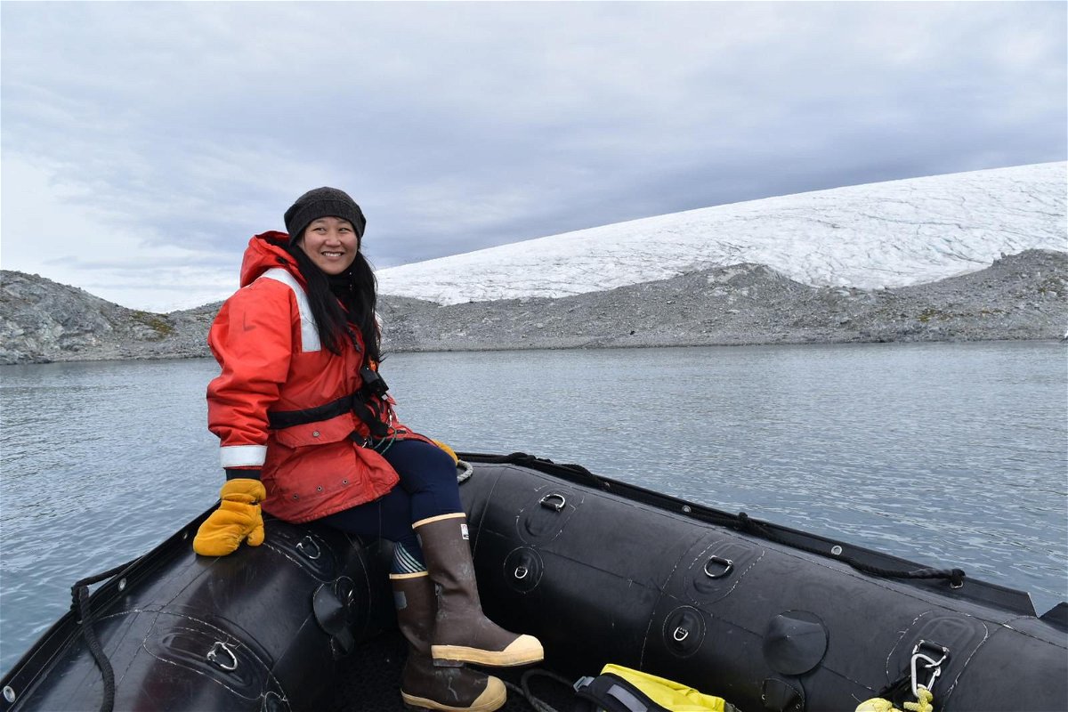 Few people can say they've been a resident of the White Continent, and Keri Nelson is one of them. She traveled frequently by Zodiac boat in her work at the marine science-based Palmer Station.