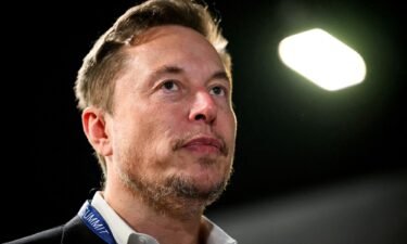 Tesla CEO Elon Musk seen in Bletchley