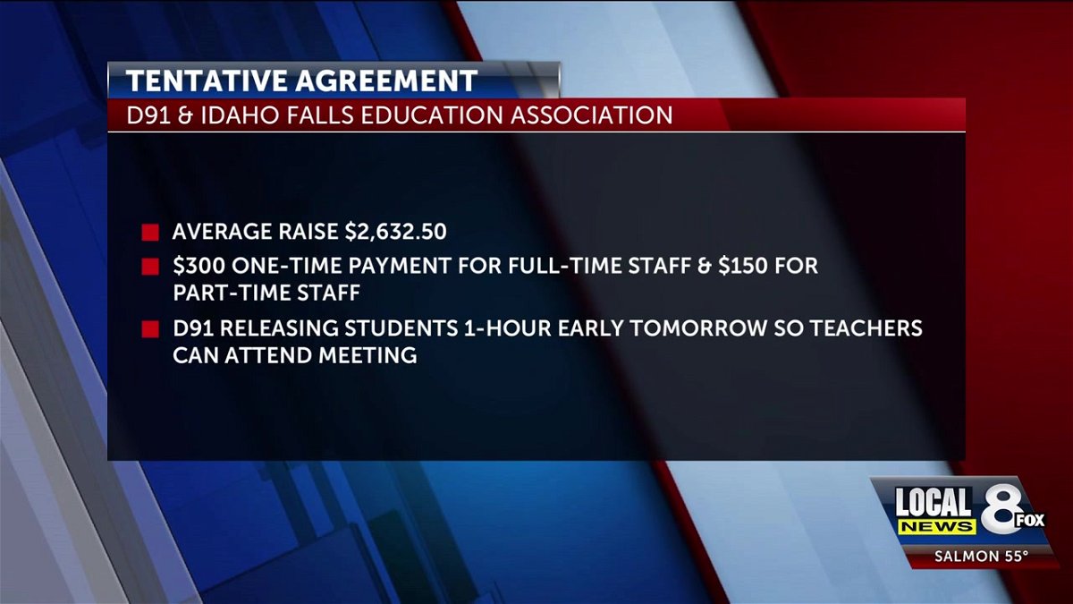 Tentative agreement reached between D91 and Idaho Falls Education Association – Local News 8