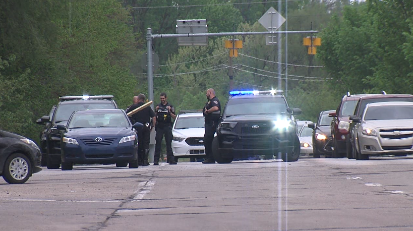 <i>WRTV via CNN Newsource</i><br/>IMPD said Speedway police found the stolen vehicle off Holt Rd. on the west side.