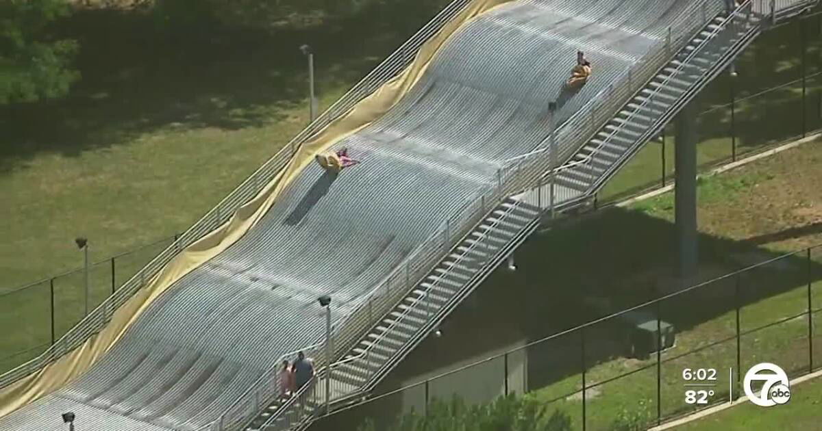 <i>WXYZ via CNN Newsource</i><br/>The now famous giant slide on Belle Isle is set to reopen this summer with new safety improvements.