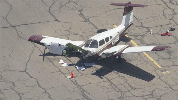 <i>KCNC via CNN Newsource</i><br/>A driver in a pickup truck rammed the gates at Rocky Mountain Metropolitan Airport on Monday