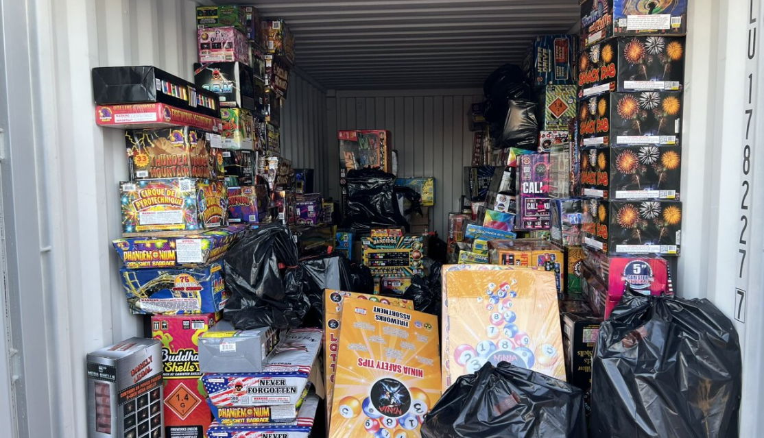 <i>KTNV via CNN Newsource</i><br/>Multiple people have been fined by Las Vegas police after bringing illegal fireworks into Clark County.