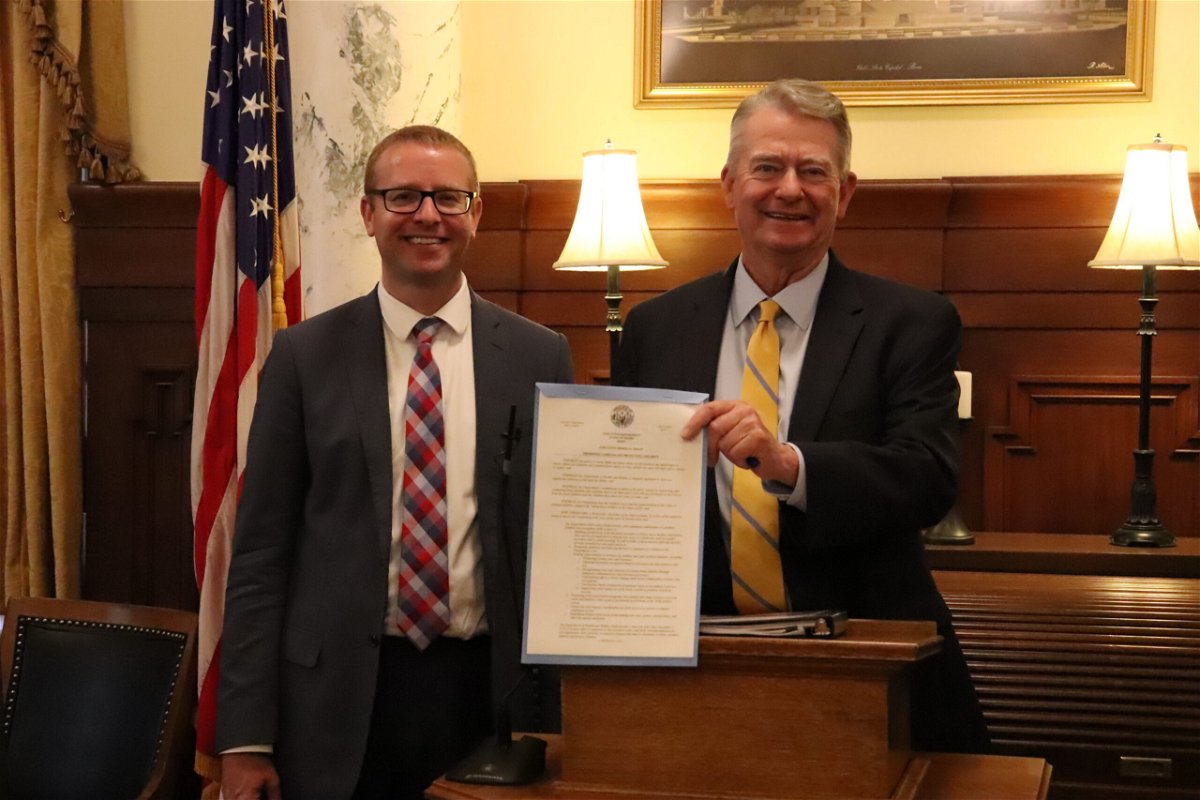 IDHW Director Alex Adams joins Gov. Brad Little Friday to sign the 