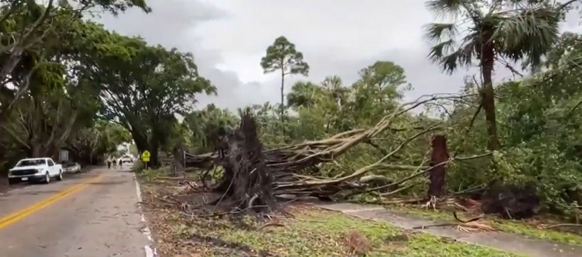 <i>WPBF via CNN Newsource</i><br/>A confirmed tornado ripped through Hobe Sound