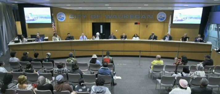 <i>WLS via CNN Newsource</i><br/>Waukegan's city council voted to censure a fellow alderperson on Monday night after a social media photo controversy.