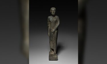 A stone figure standing just under two feet tall will soon be returned to Libya.