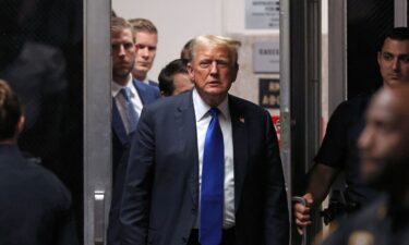 Former President Donald Trump is seen during his criminal trial in New York City on May 30.