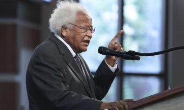 The Rev. James Lawson seen here during the funeral service of Rep. John Lewis at Ebenezer Baptist Church on July 30