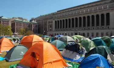 Pro-Palestine Encampment at Columbia University in New York City.
