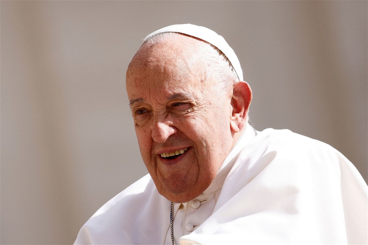 <i>Guglielmo Mangiapane/Reuters via CNN Newsource</i><br/>Pope Francis once said humor is 