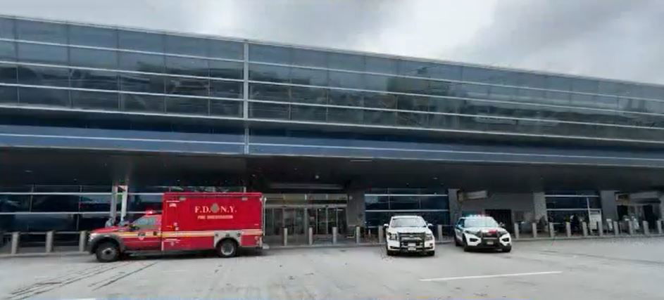 <i>WABC via CNN Newsource</i><br/>Nine people suffered minor injuries and dozens of flights were impacted after a small fire broke out at JFK Airport on July 24.