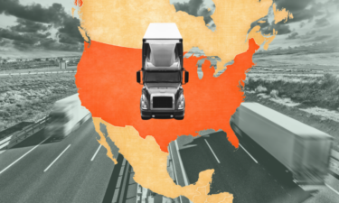 How trucks connect the US with two of its biggest trading partners