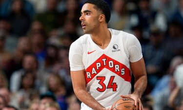 Toronto Raptors center Jontay Porter seen on March 11