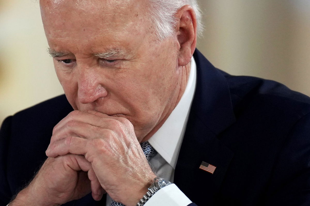 <i>Christopher Furlong/Getty Images via CNN Newsource</i><br/>President Joe Biden will not seek reelection. He is seen here attending a roundtable session at the G7 summit in Fasano